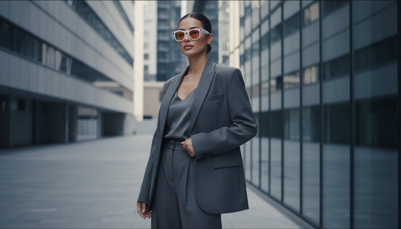 Gafas inteligentes mujeres W610 blanco.